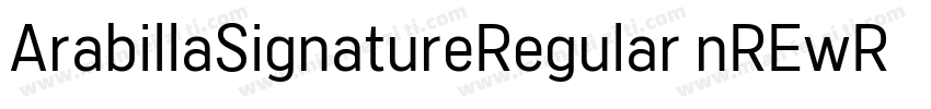 ArabillaSignatureRegular nREwR字体转换